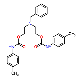 2-[Benzyl-[2-[(4-methylphenyl)carbamoyloxy]ethyl]amino]ethyl n-(4-methylphenyl)carbamate Structure,17683-80-6Structure