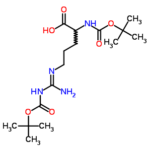 L-ornithine,n2-[(1,1-dimethylethoxy)carbonyl]-n5-[[[(1,1-dimethylethoxy)carbonyl]amino]iminomethyl]- Structure,17907-22-1Structure