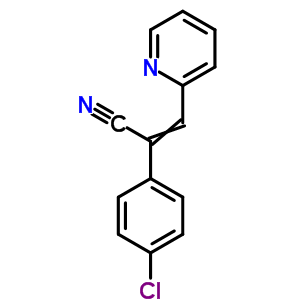 2-Pyridineacrylonitrile,a-(p-chlorophenyl)-(8ci) Structure,17999-67-6Structure