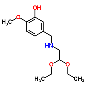 Phenol,5-[[(2,2-diethoxyethyl)amino]methyl]-2-methoxy- Structure,1810-57-7Structure