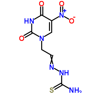 [2-(5-Nitro-2,4-dioxo-pyrimidin-1-yl)ethylideneamino]thiourea Structure,18162-02-2Structure