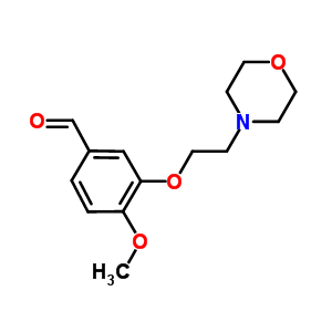 4-Methoxy-3-(2-morpholin-4-ylethoxy)benzaldehyde Structure,186191-09-3Structure