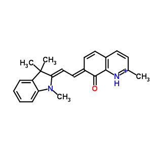 (7E)-2-methyl-7-[(2z)-2-(1,3,3-trimethylindol-2-ylidene)ethylidene]-1h-quinolin-8-one Structure,19096-62-9Structure