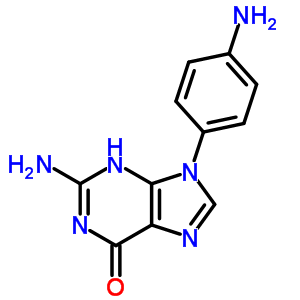 2-Amino-9-(4-aminophenyl)-3h-purin-6-one Structure,19188-38-6Structure