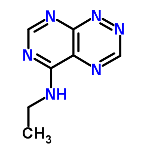 Pyrimido[5,4-e]-1,2,4-triazin-5-amine,n-ethyl- Structure,19359-60-5Structure