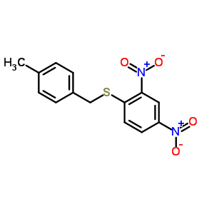 1-[(4-Methylphenyl)methylsulfanyl]-2,4-dinitro-benzene Structure,19552-12-6Structure