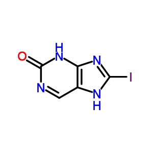 2H-purin-2-one,3,9-dihydro-8-iodo- Structure,19716-24-6Structure