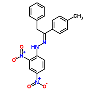 N-[[1-(4-methylphenyl)-2-phenyl-ethylidene]amino]-2,4-dinitro-aniline Structure,2001-27-6Structure