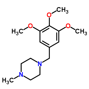 1-Methyl-4-[(3,4,5-trimethoxyphenyl)methyl]piperazine Structure,20429-59-8Structure