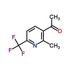 3-Acetyl-2-methyl-6-(trifluoromethyl)pyridine Structure,205582-83-8Structure