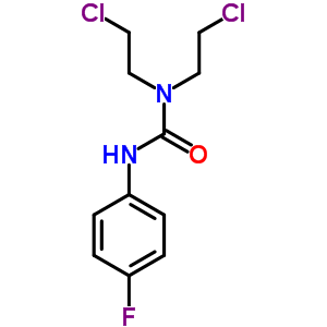 N,N-雙(2-氯乙基)-n-(4-氟苯基)-脲結(jié)構(gòu)式_2062-72-8結(jié)構(gòu)式