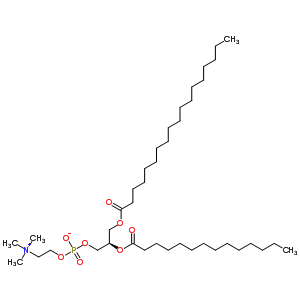 1-Stearoyl-2-myristoyl-sn-glycero-3-phosphoryl choline Structure,20664-02-2Structure