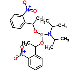 Bis[1-(2-nitrophenyl)ethyl] n,n-diisopropylphosphoramidite Structure,207516-14-1Structure