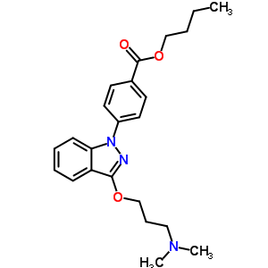 P-[3-[3-(dimethylamino)propoxy]-1h-indazol -1-yl ]benzoic acid butyl ester Structure,20954-15-8Structure