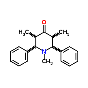 1,3,5-Trimethyl-2,6-diphenyl-piperidin-4-one Structure,20964-08-3Structure