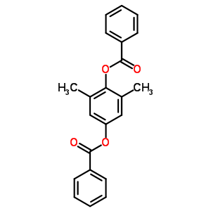 1,4-Benzenediol,2,6-dimethyl-, 1,4-dibenzoate Structure,21111-81-9Structure