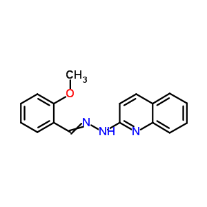 N-[(2-methoxyphenyl)methylideneamino]quinolin-2-amine Structure,21119-45-9Structure