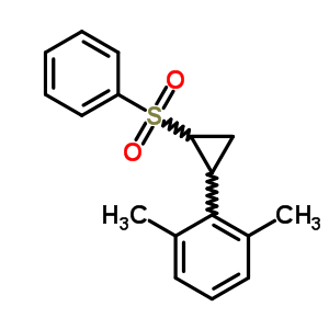 2-[2-(Benzenesulfonyl)cyclopropyl]-1,3-dimethyl-benzene Structure,21309-13-7Structure