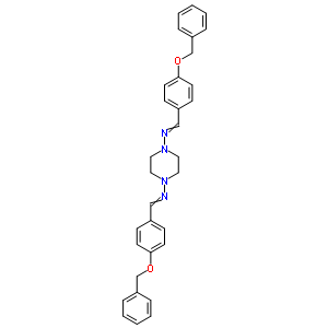 1-(4-Phenylmethoxyphenyl)-n-[4-[(4-phenylmethoxyphenyl)methylideneamino]piperazin-1-yl]methanimine Structure,21323-26-2Structure