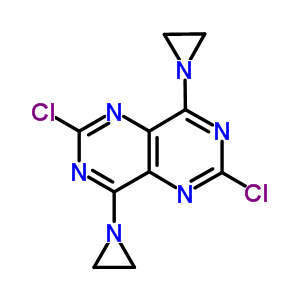 Pyrimido[5,4-d]pyrimidine,4,8-bis(1-aziridinyl)-2,6-dichloro- Structure,21383-86-8Structure