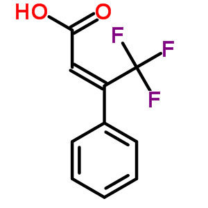 4,4,4-Trifluoro-3-phenyl-but-2-enoic acid Structure,2143-93-3Structure