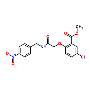 Methyl 5-chloro-2-[(4-nitrophenyl)methylcarbamoylmethoxy]benzoate Structure,21456-13-3Structure