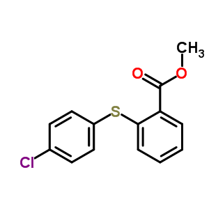 Methyl 2-(4-chlorophenyl)sulfanylbenzoate Structure,22096-70-4Structure