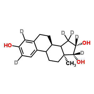 (9Xi,14xi,16beta,17beta)-(2,4,15,15,16,17-<sup>2</sup>h<sub>6</sub>)estra-1(10),2,4-triene-3,16,17-triol Structure,221093-41-0Structure