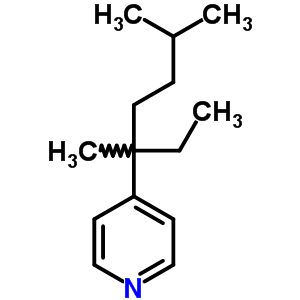 Pyridine,4-(1-ethyl-1,4-dimethylpentyl)- Structure,22241-64-1Structure