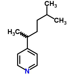 Pyridine,4-(1,4-dimethylpentyl)- Structure,22253-33-4Structure