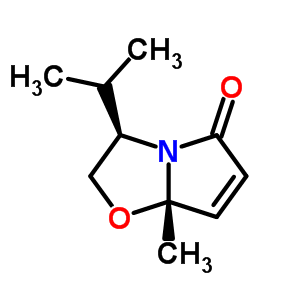 (3R-cis)-(-)-2,3-dihydro-3-isopropyl-7a-methylpyrrolo[2,1-b]oxazol-5(7ah)-one Structure,222629-69-8Structure