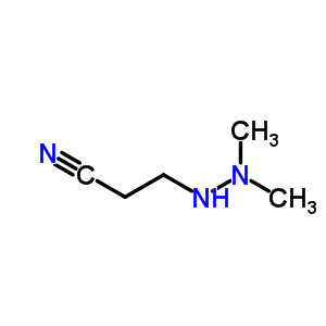 Propanenitrile,3-(2,2-dimethylhydrazinyl)- Structure,22705-94-8Structure