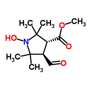 [(3R,4r)-3-formyl-4-(methoxycarbonyl)-2,2,5,5-tetramethyl-1-pyrrolidinyl]oxidanyl Structure,229621-04-9Structure