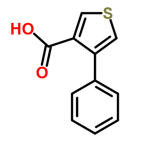 4-Phenylthiophene-3-carboxylic acid Structure,23062-42-2Structure