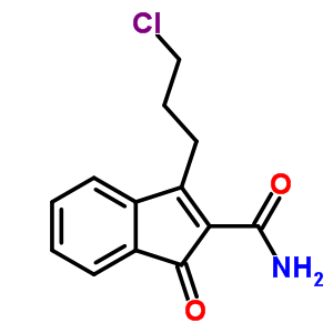 1H-indene-2-carboxamide,3-(3-chloropropyl)-1-oxo- Structure,23114-47-8Structure