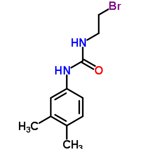 n-(2-溴乙基)-n-(3,4-二甲基苯基)-脲結(jié)構(gòu)式_23417-39-2結(jié)構(gòu)式