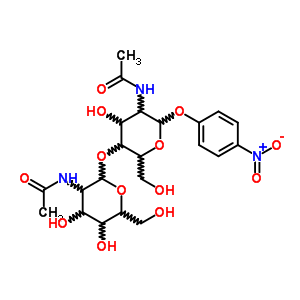 4-Nitrophenyl 2-acetamido-6-o-(2-acetamido-2-deoxy-β-d-glucopyranosyl)-2-deoxy-α-d-galactopyranoside Structure,235752-73-5Structure