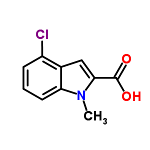 4-Chloro-1-methyl-1H-indole-2-carboxylic acid Structure,23967-44-4Structure