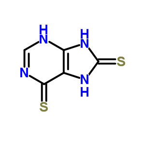 1H-purine-6,8-dithione,7,9-dihydro- Structure,24079-37-6Structure