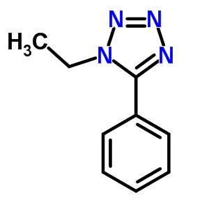 1H-tetrazole,1-ethyl-5-phenyl- Structure,24433-71-4Structure