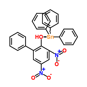 Stannane,[(3,5-dinitro[1,1-biphenyl]-2-yl)oxy]triphenyl- Structure,24628-22-6Structure