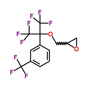 Oxirane,2-[[2,2,2-trifluoro-1-(trifluoromethyl)-1-[3-(trifluoromethyl)phenyl]ethoxy]methyl]- Structure,25056-12-6Structure