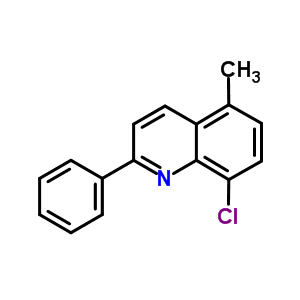 Quinoline,8-chloro-5-methyl-2-phenyl- Structure,25413-16-5Structure