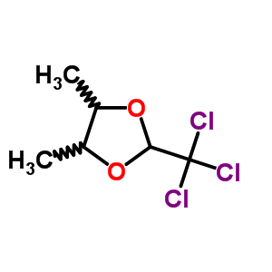 4,5-Dimethyl -2-(trichloromethyl )-1,3-dioxolane Structure,25630-47-1Structure