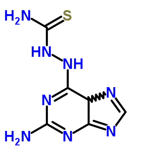 Hydrazinecarbothioamide,2-(2-amino-9h-purin-6-yl)- Structure,25732-32-5Structure