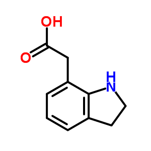 1H-indole-7-aceticacid, 2,3-dihydro- Structure,2580-92-9Structure