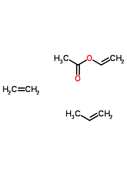 Acetic acid ethenyl ester, polymer with ethene and 1-propene Structure,25822-09-7Structure