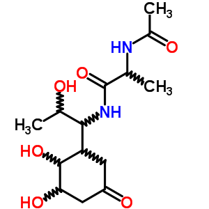 Propionamide,2-acetamido-n-[1-(2,3-dihydroxy-5-oxocyclohexyl)-2-hydroxypropyl]-(8ci) Structure,25834-39-3Structure