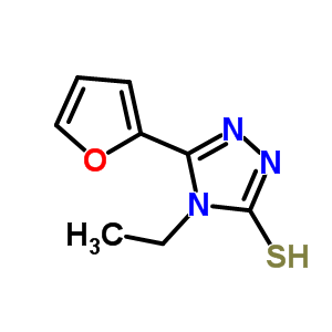 4-Ethyl-5-(2-furyl)-4H-1,2,4-triazole-3-thiol Structure,259153-94-1Structure