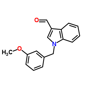 1-(3-Methoxybenzyl)-1H-indole-3-carbaldehyde Structure,261637-72-3Structure